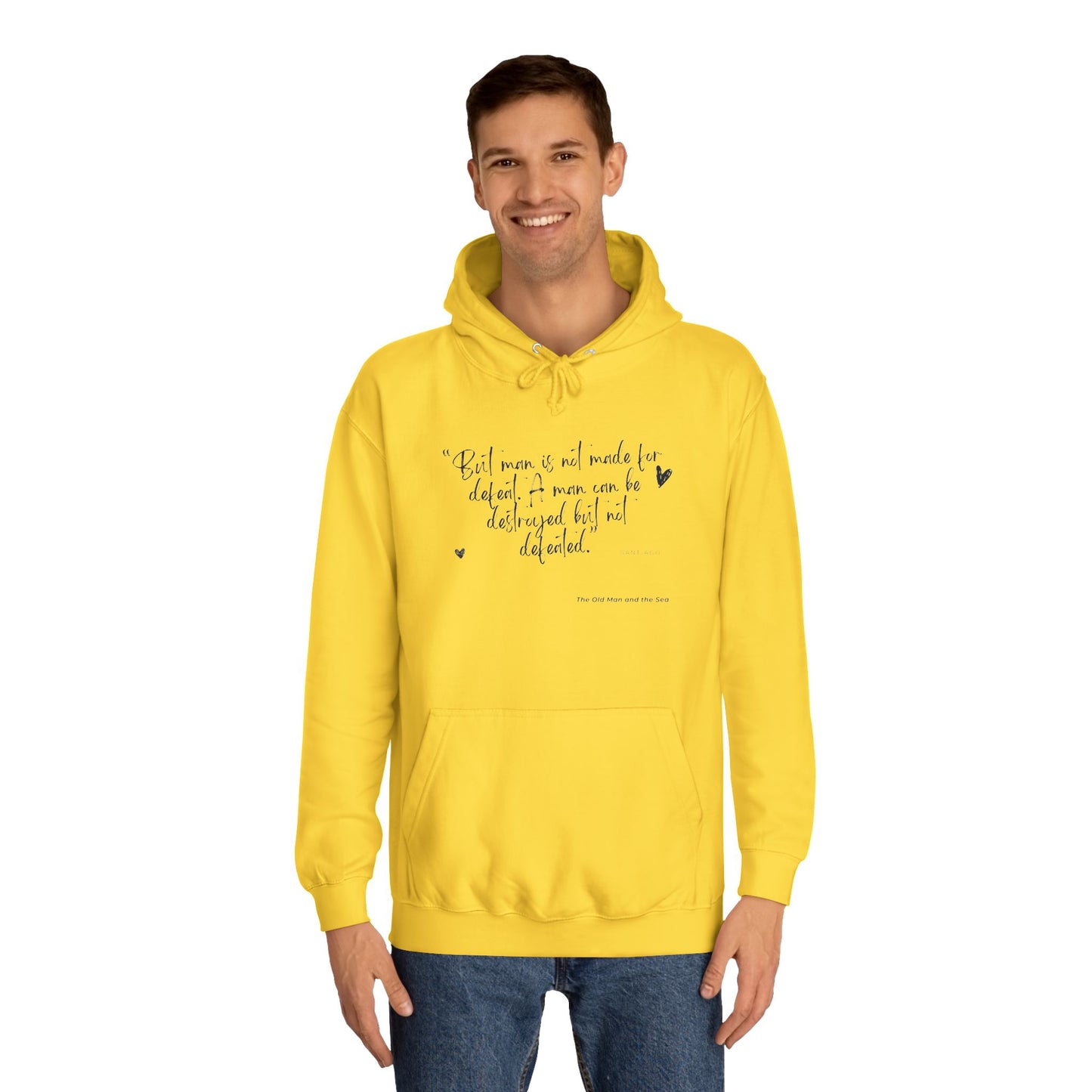 Literary Quote Unisex College Hoodie