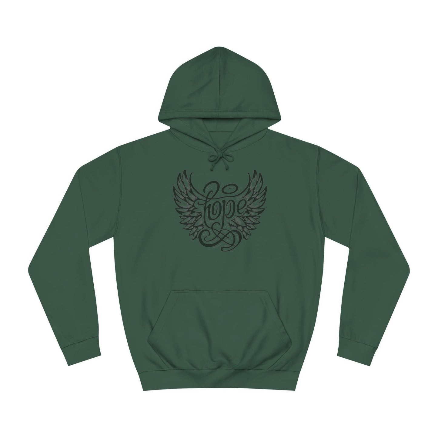 Hope Inside Angel Wings Unisex College Hoodie