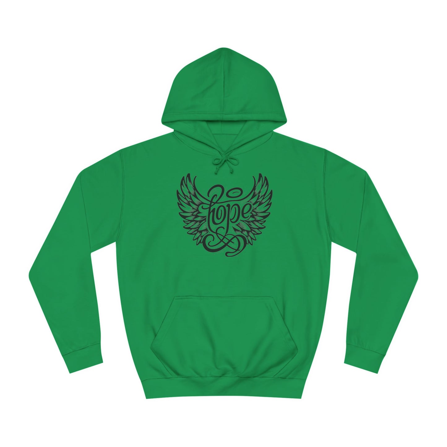 Hope Inside Angel Wings Unisex College Hoodie