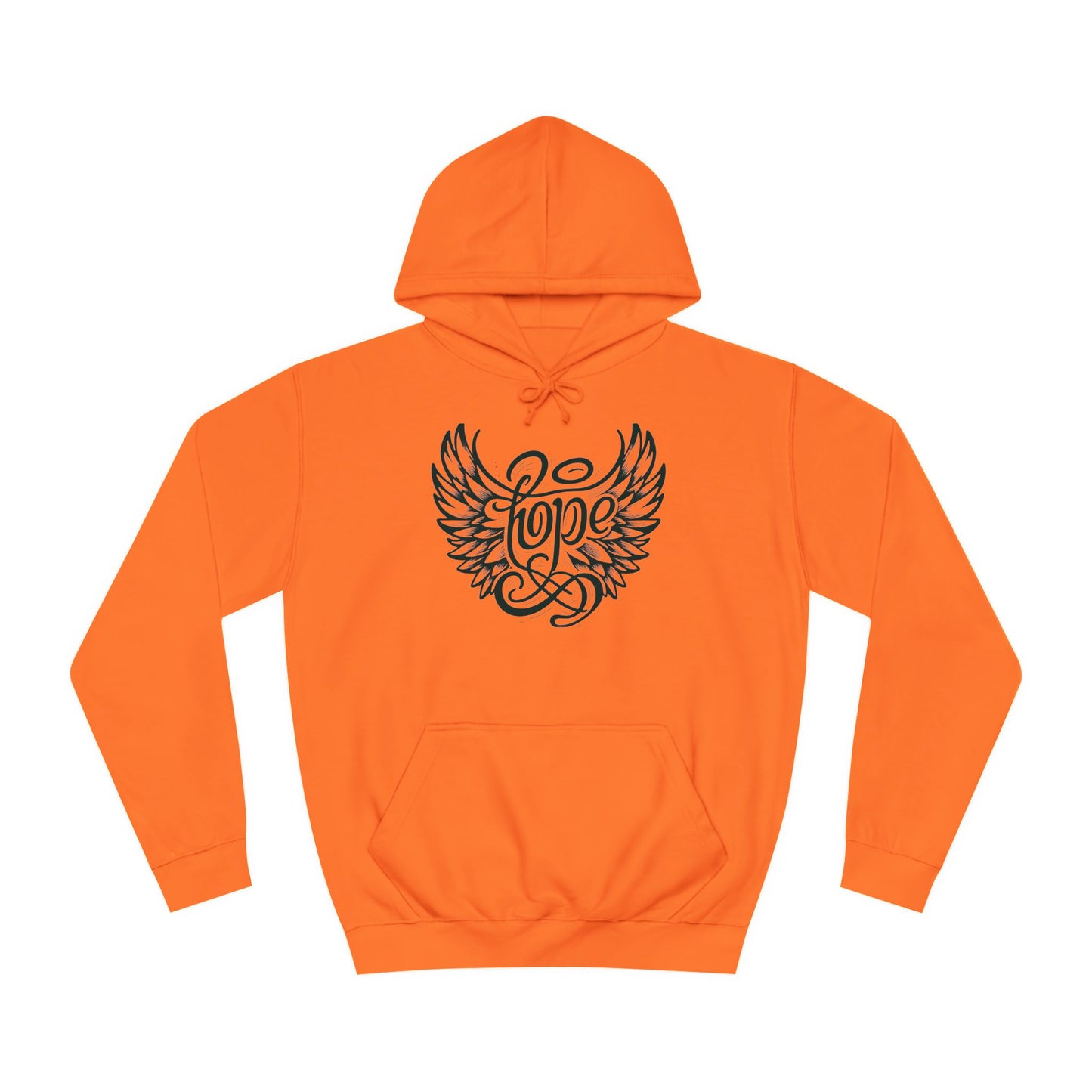 Hope Inside Angel Wings Unisex College Hoodie