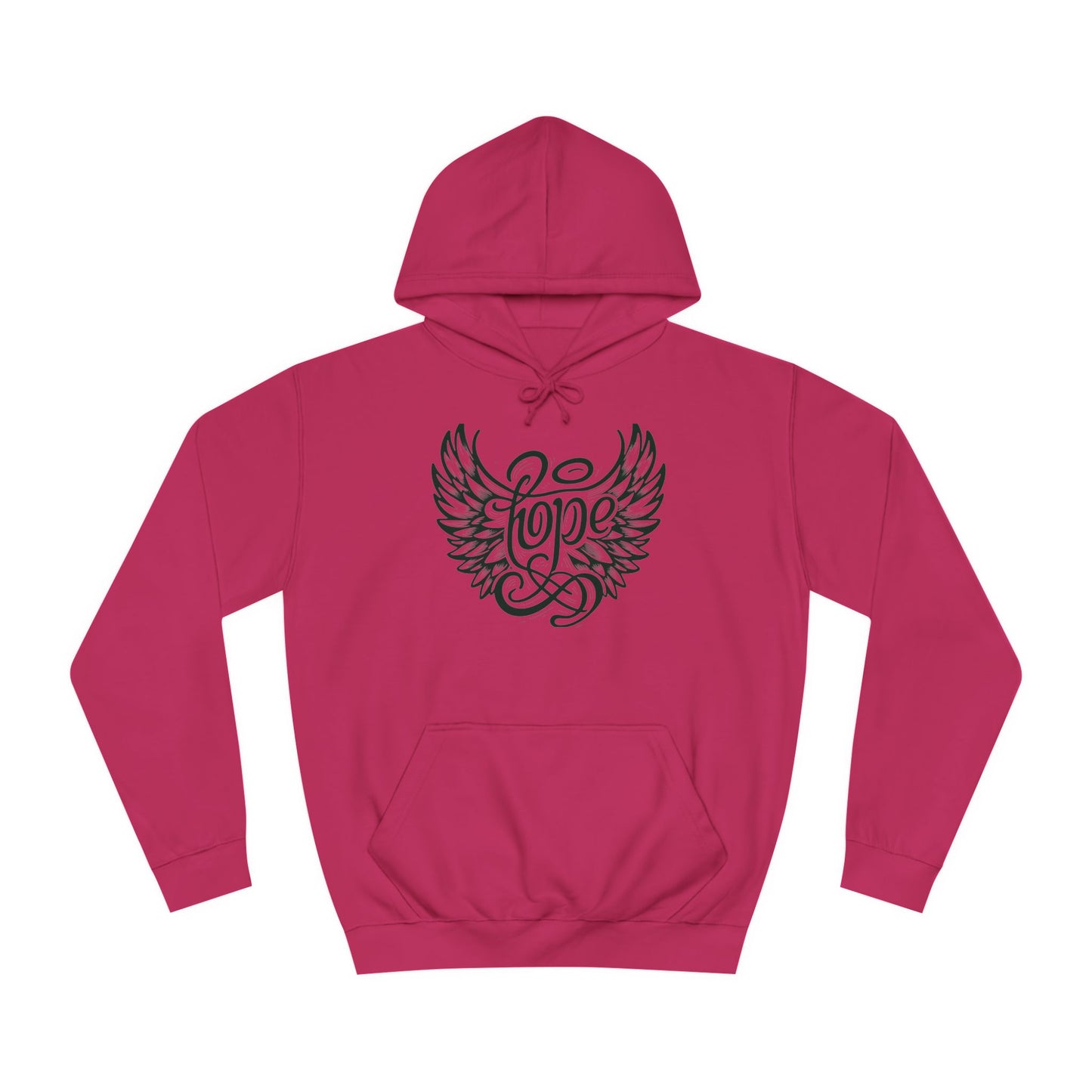 Hope Inside Angel Wings Unisex College Hoodie