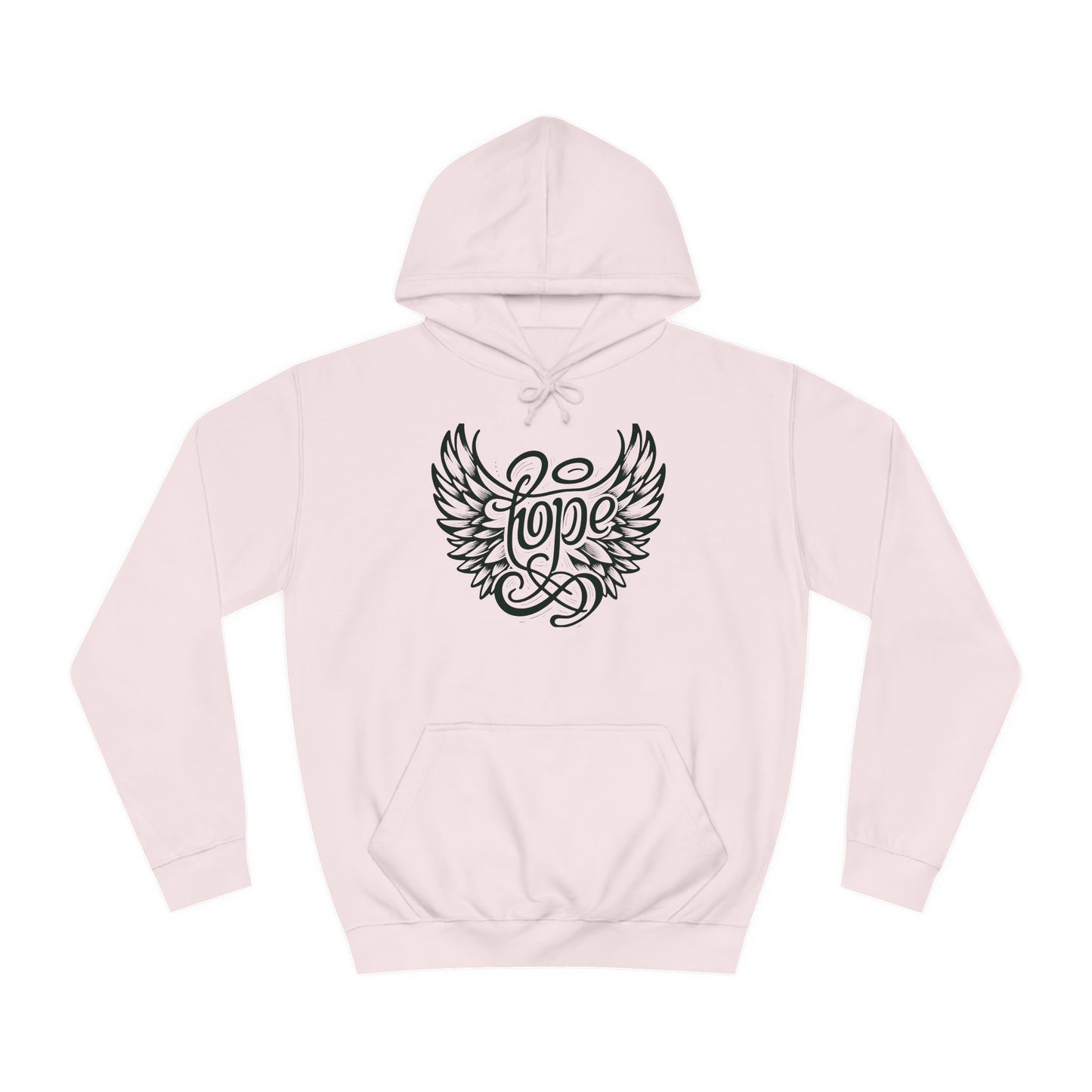 Hope Inside Angel Wings Unisex College Hoodie